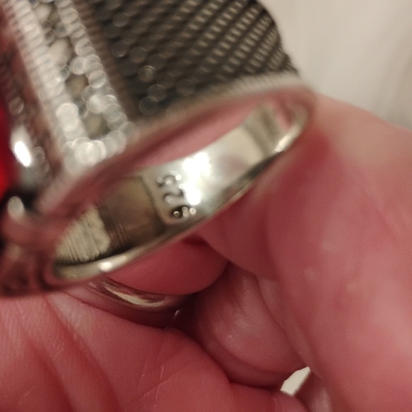 Men\'s garnet cz ring